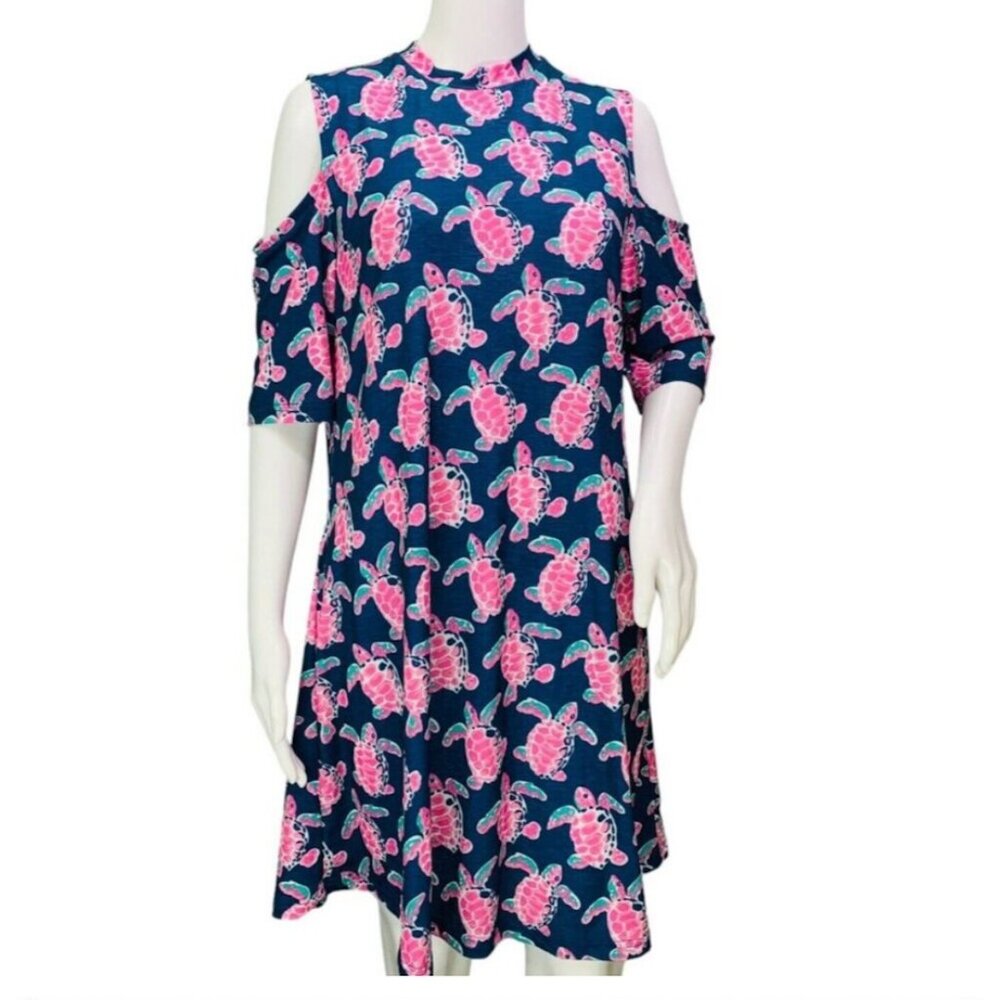 Simply Southern Navy Sea Turtle Dress